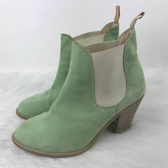 lime green ankle boots
